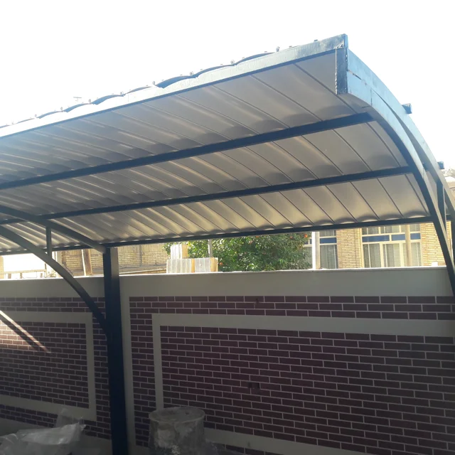 سایبان ثابت با پوشش pvc